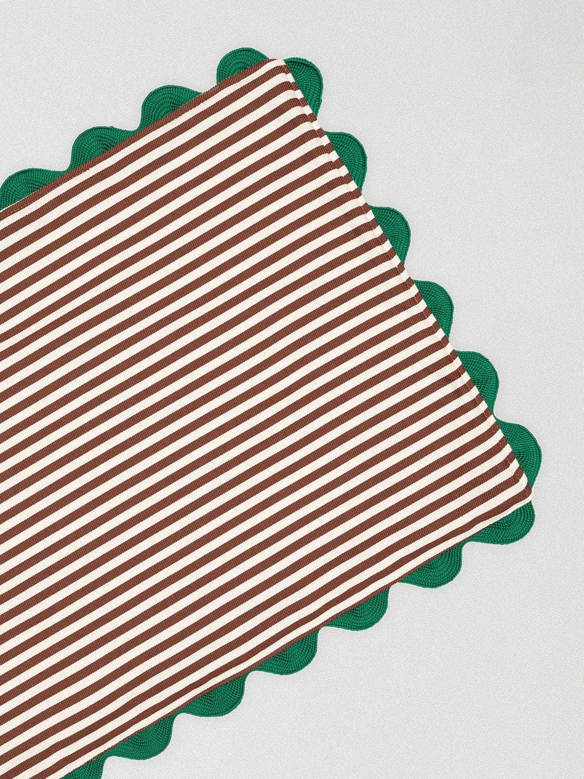 Brown Striped Placemat