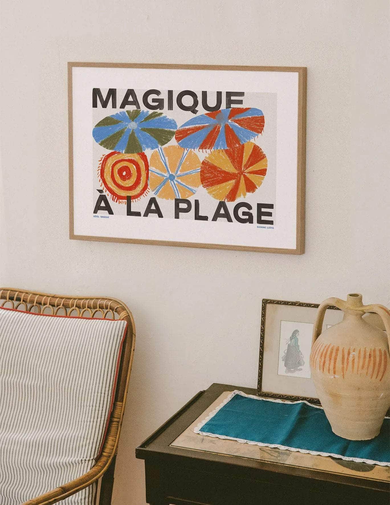 Magique à la Plage Art Print by Suzanne Lustig