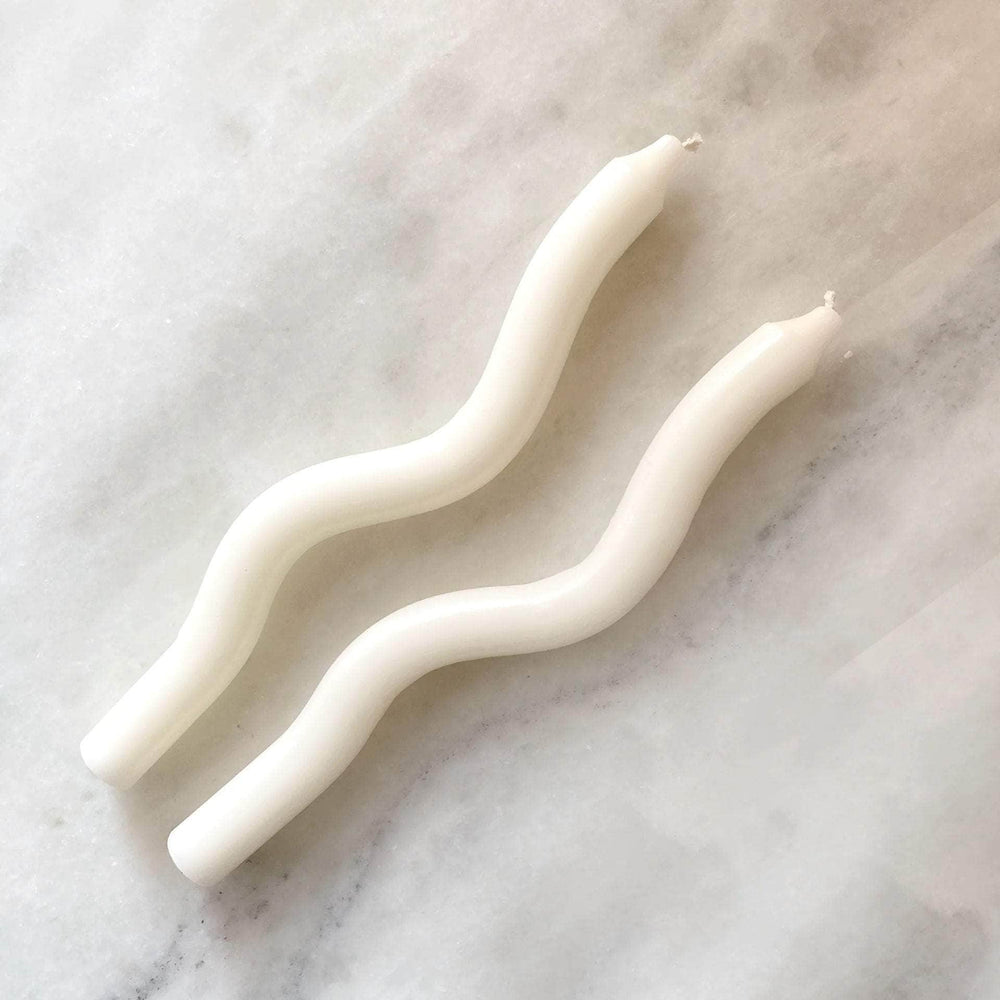 Ivory Worm Candles