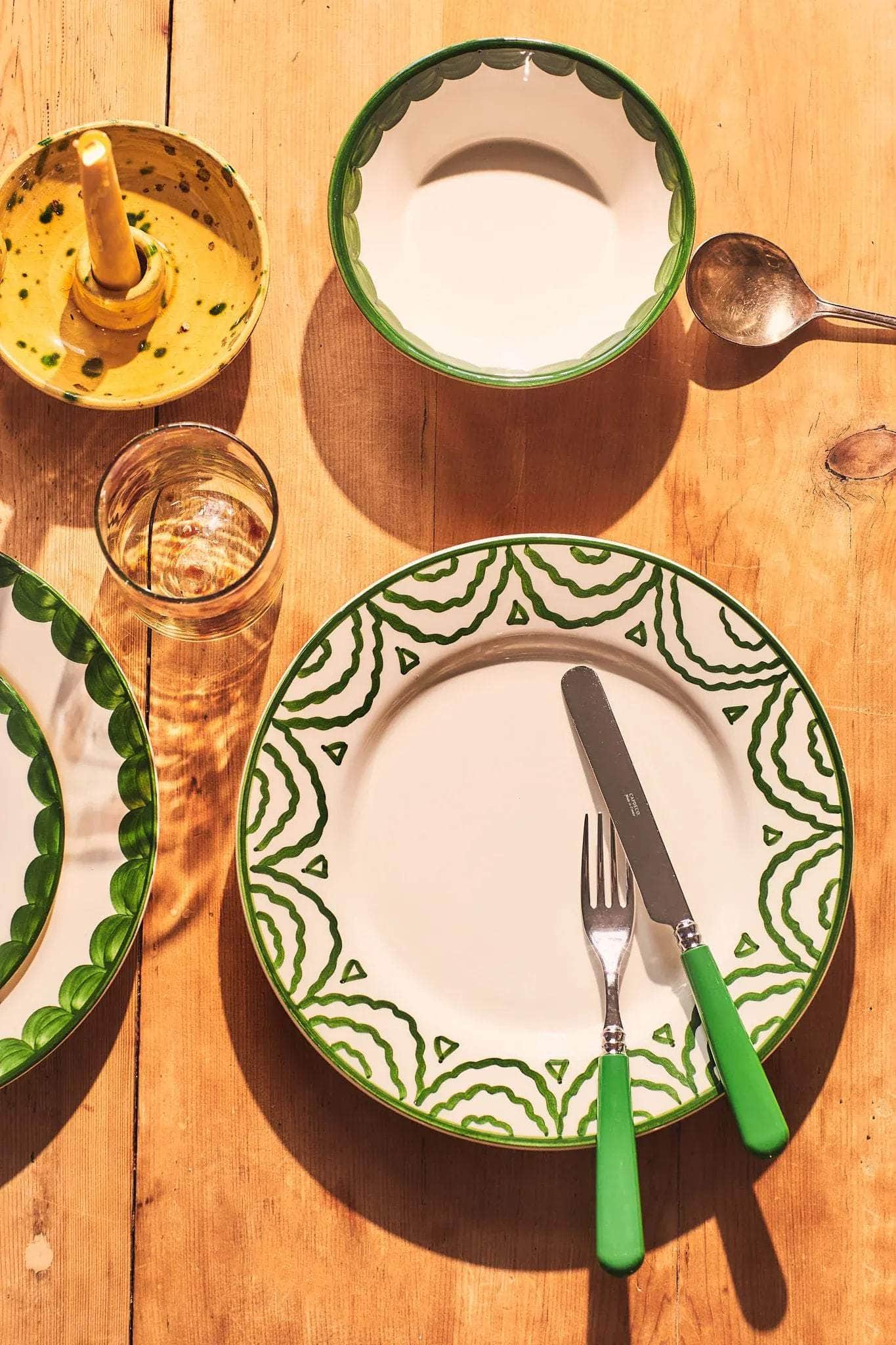 Green Tabla Dinner Plate