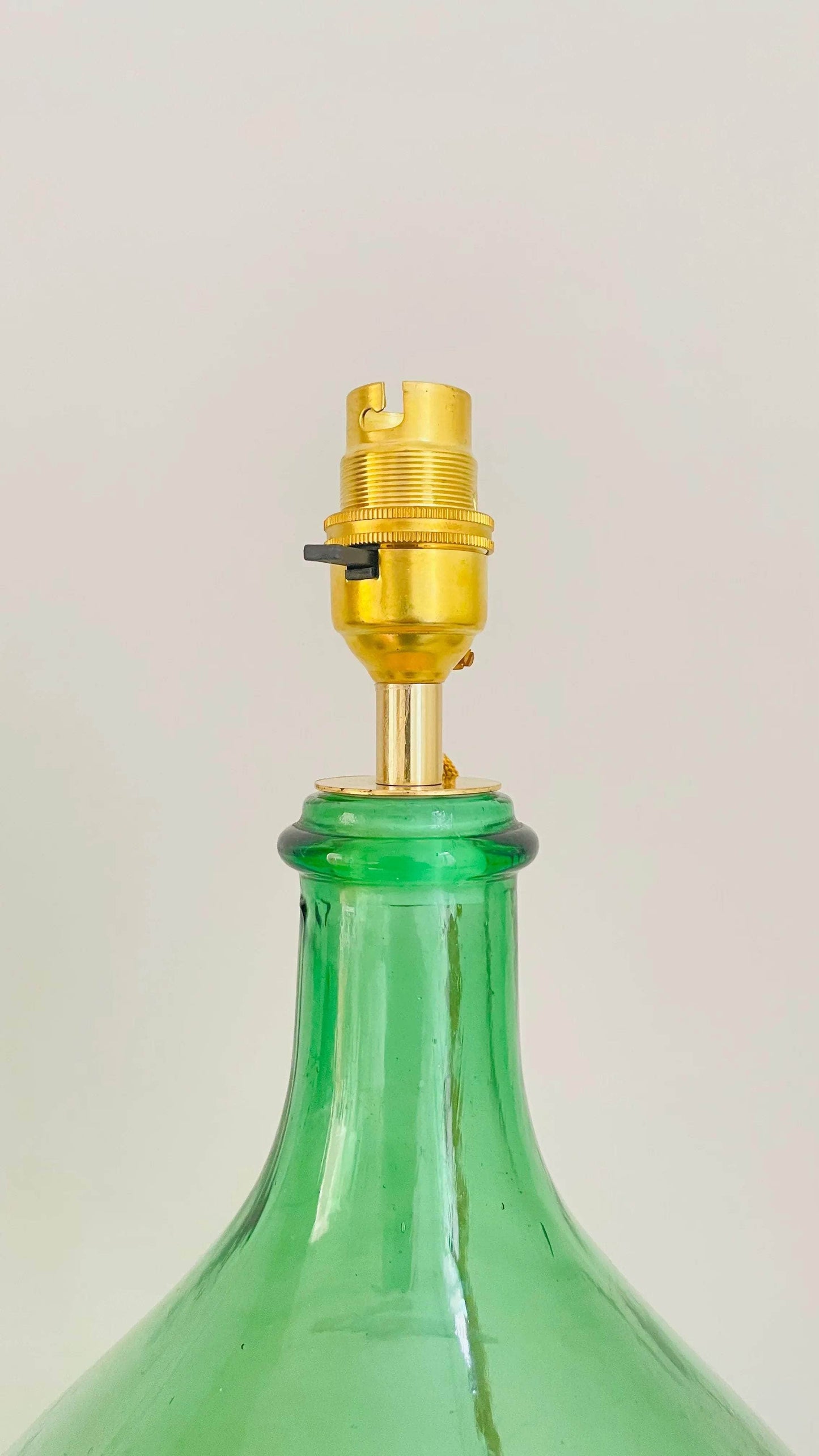 Vintage French Demijohn Bottle Lamp