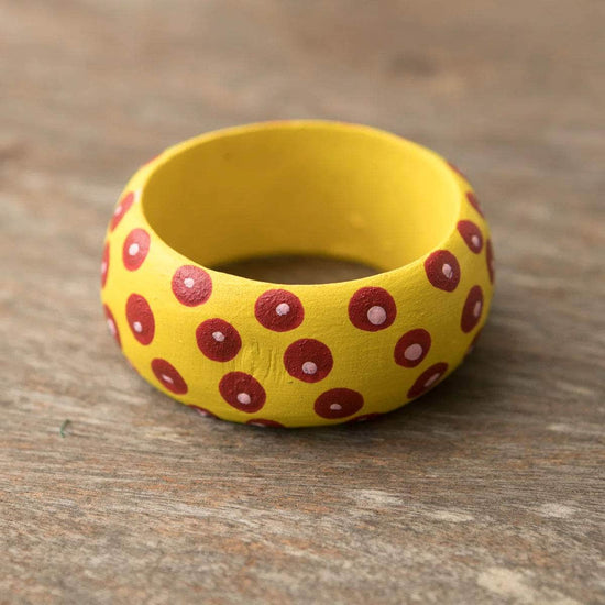 Load image into Gallery viewer, Wooden Dots Napkin Holder - Yellow
