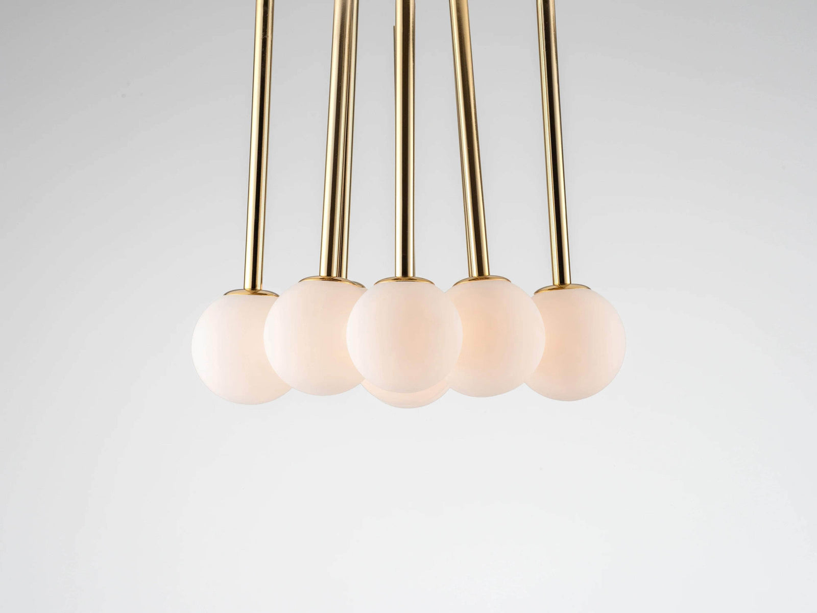 Brass cluster ceiling light