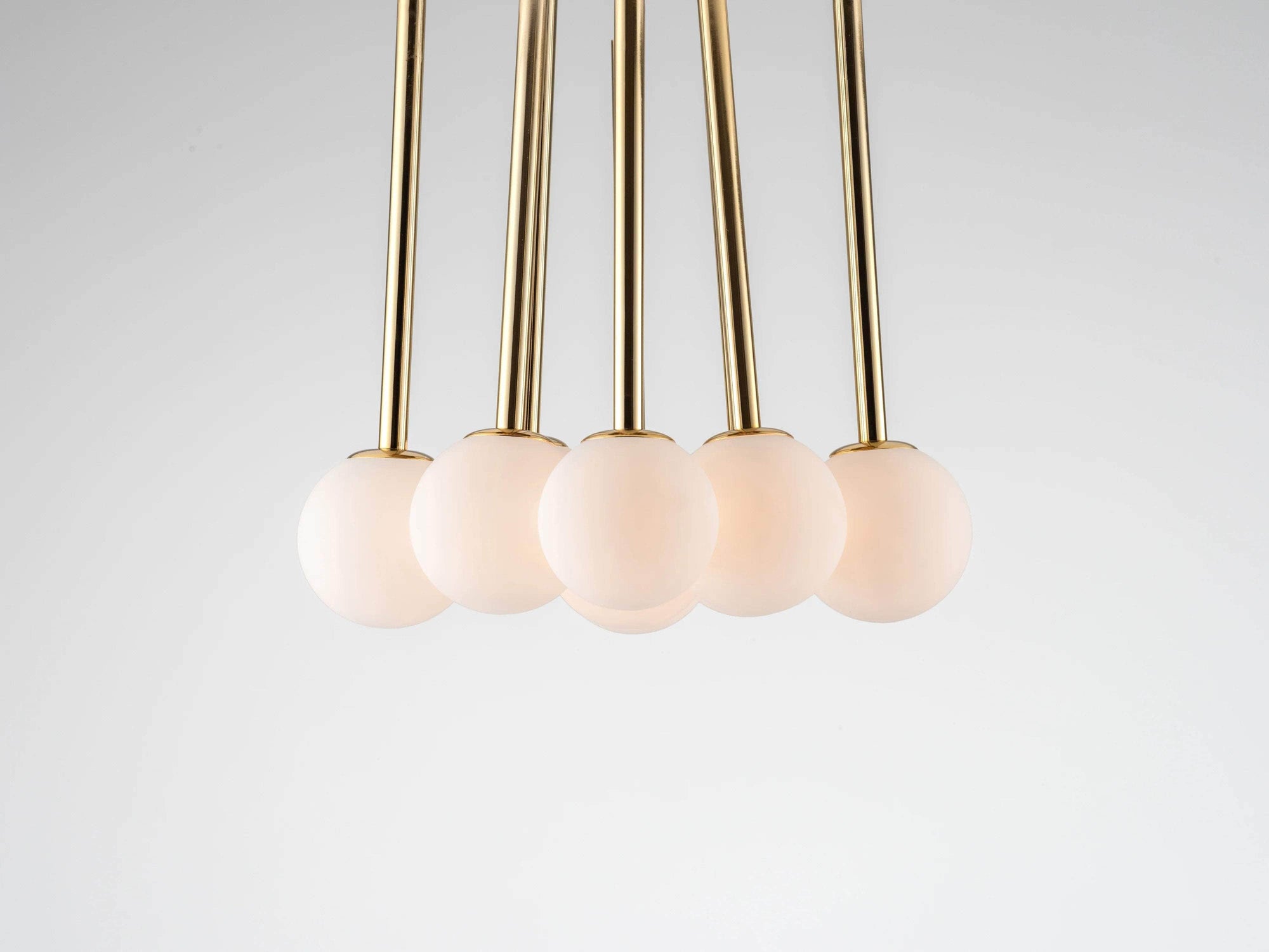 Brass cluster ceiling light