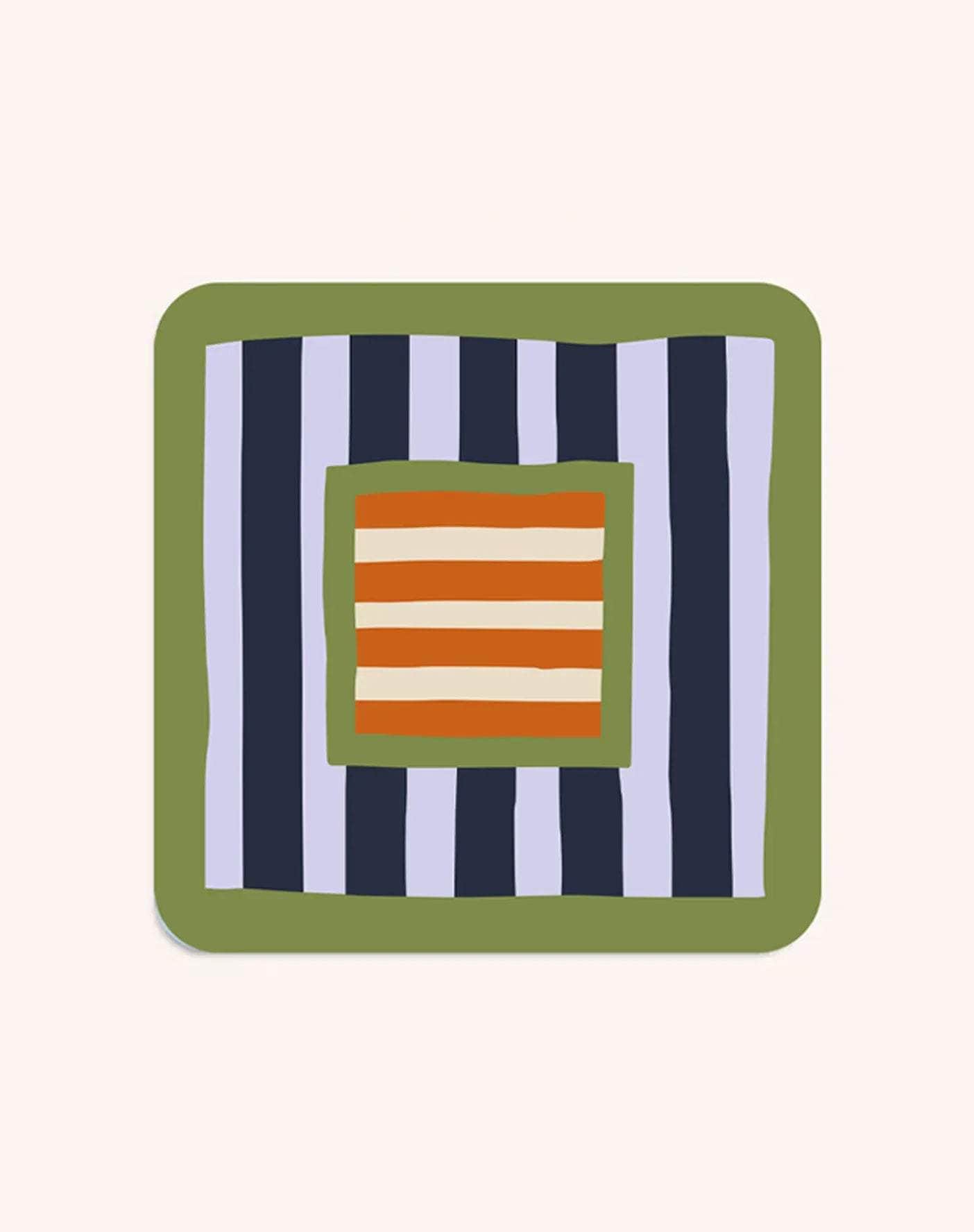 Square and Stripe Coasters