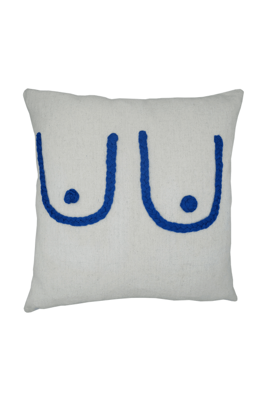 Blue Boob Cushion