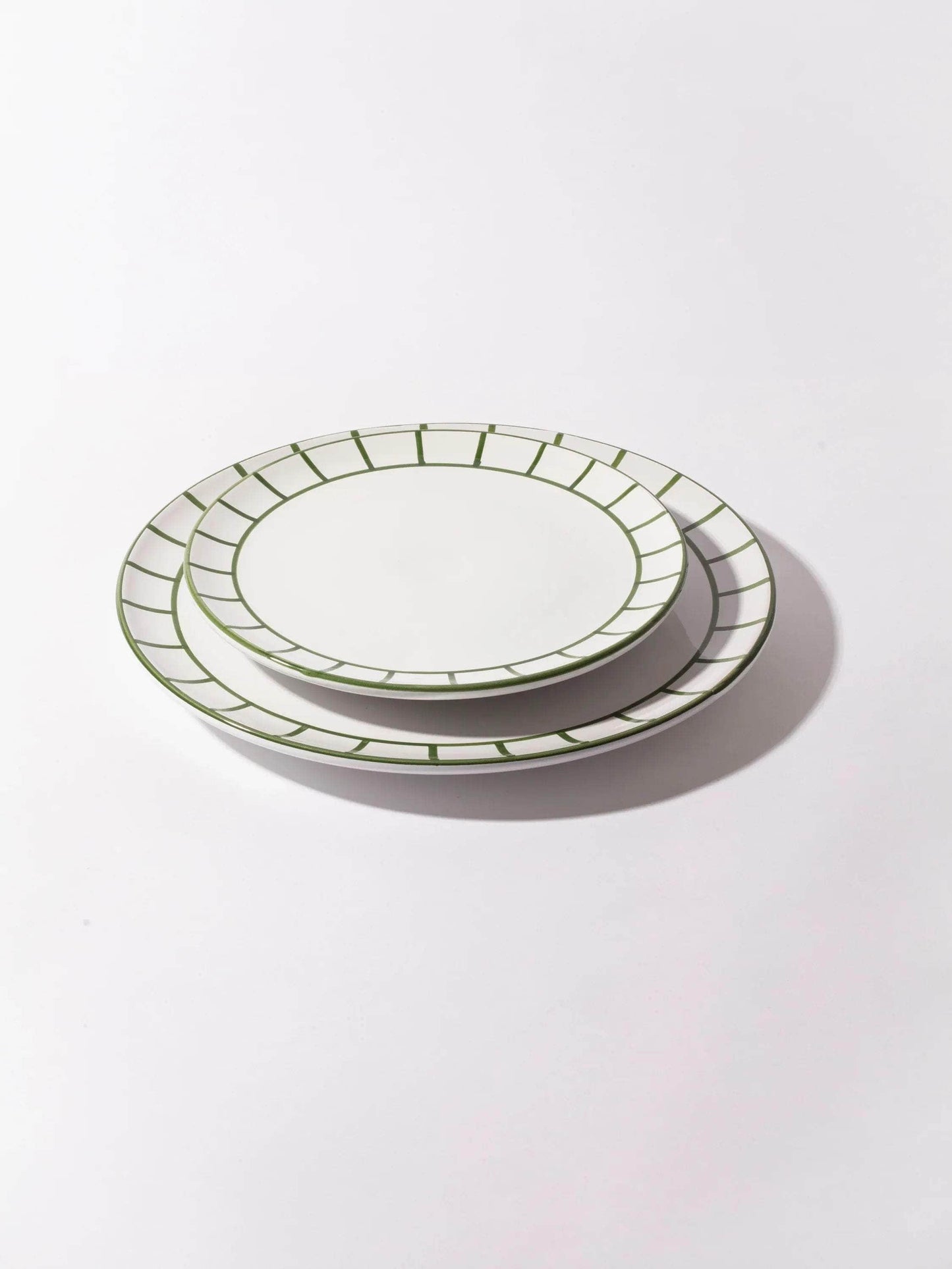 Dinner Plate - Olive Green Fence