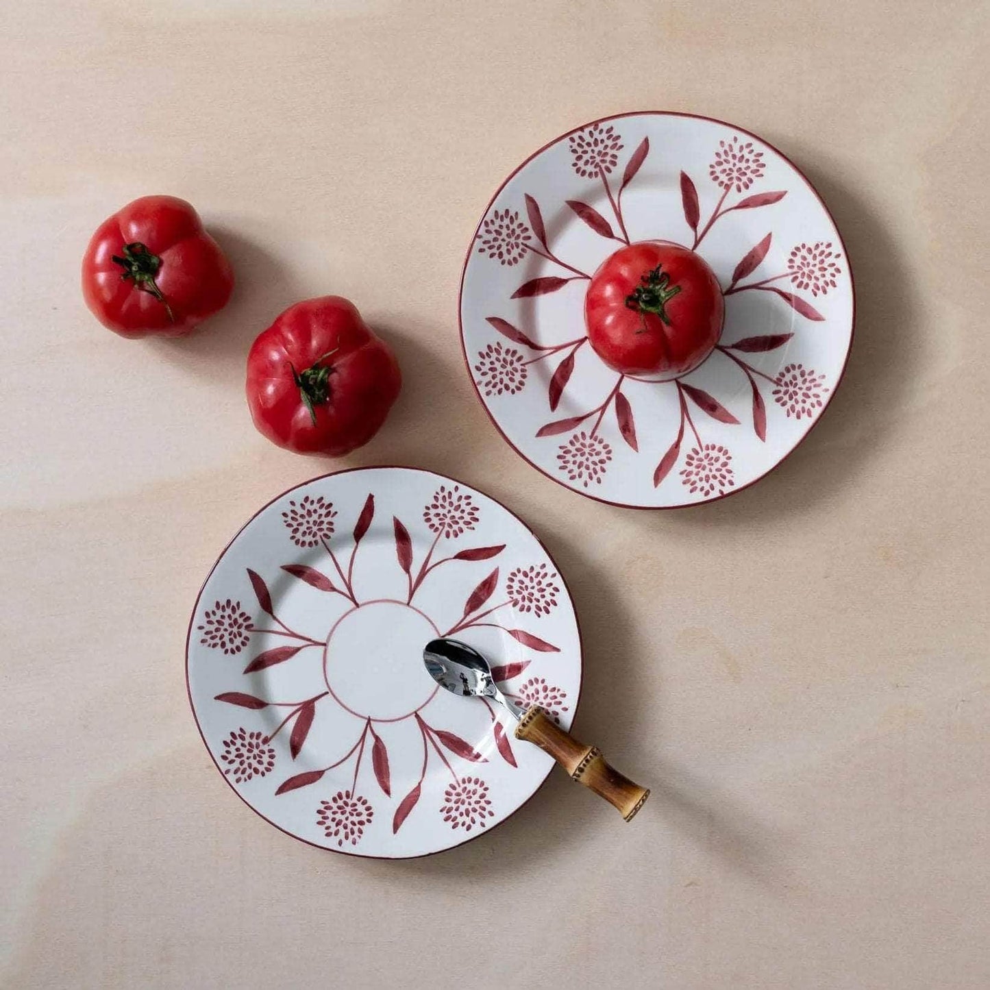 Cora Hand-Painted Ceramic Dessert Plate