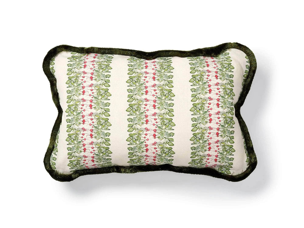 Rectangle Radish Stripe (Med) Cushion with Trim