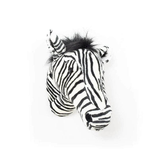 Daniel the Zebra Wall Mounted Plush Head