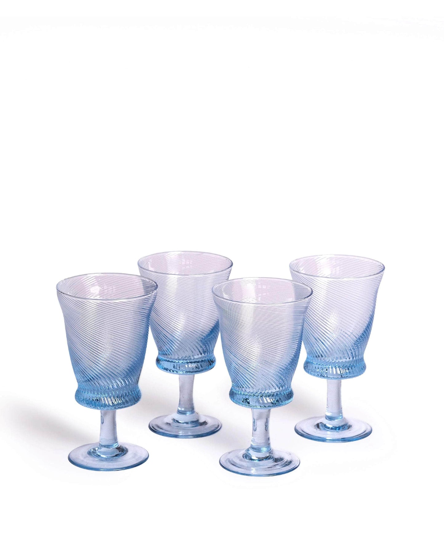 Spiral wine glasses (Set of 4)