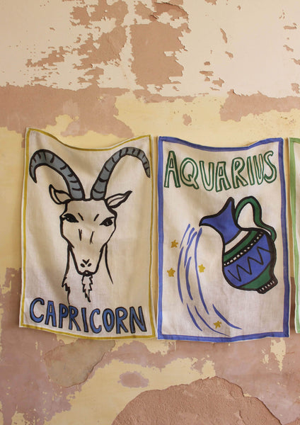 Capricorn Tea Towel