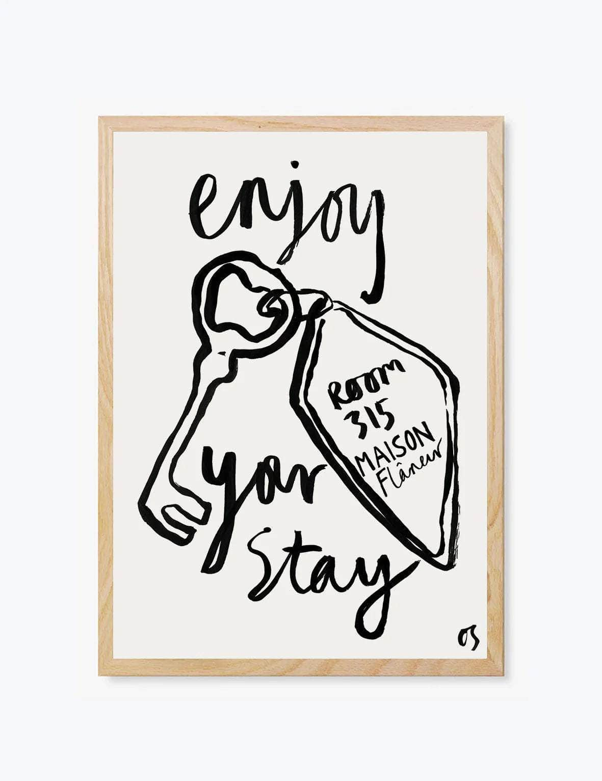 Maison Flâneur x Olivia Sewell The Room Key | Wall Art Print