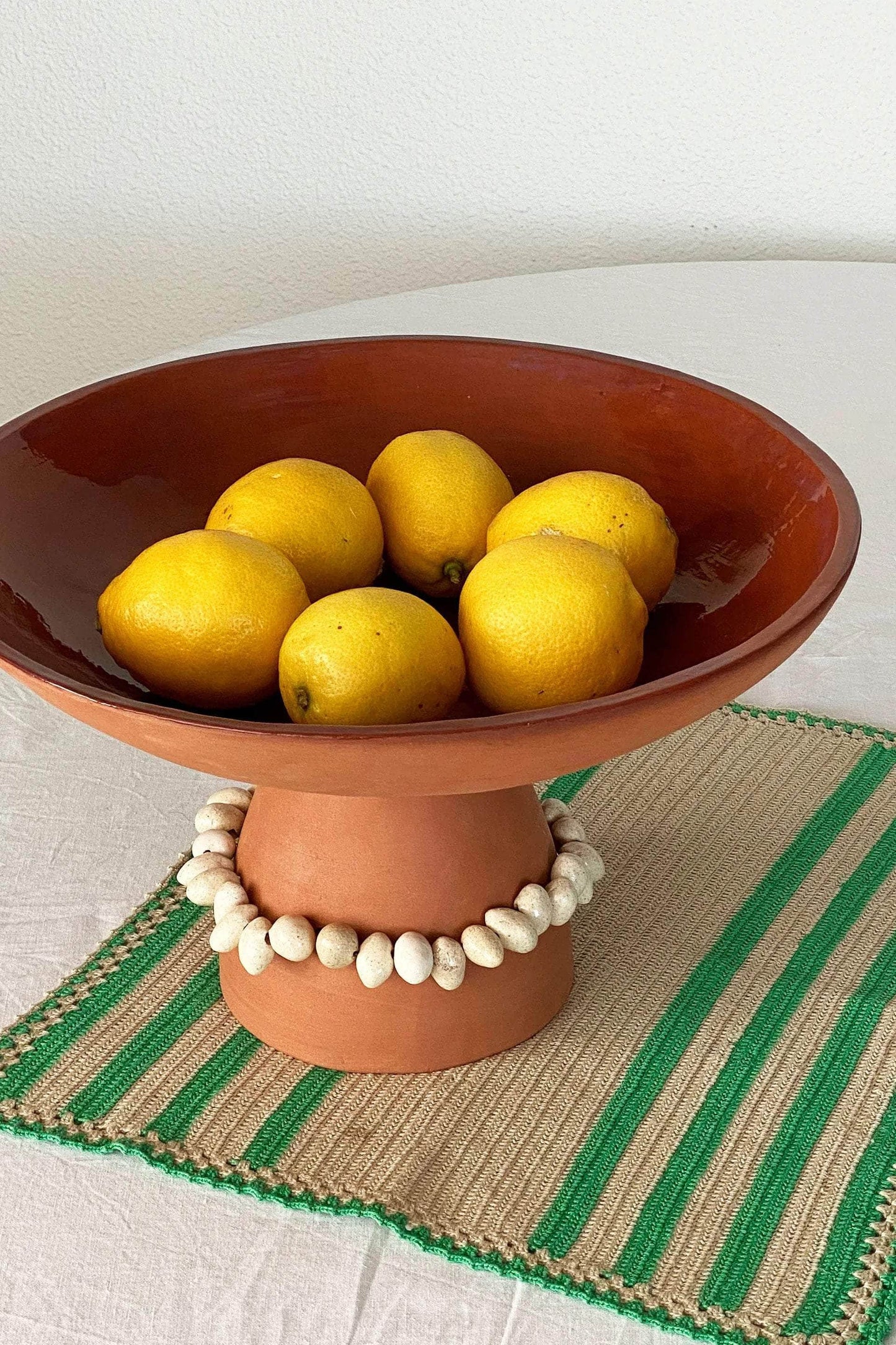 Joan Terracotta Leche Beaded