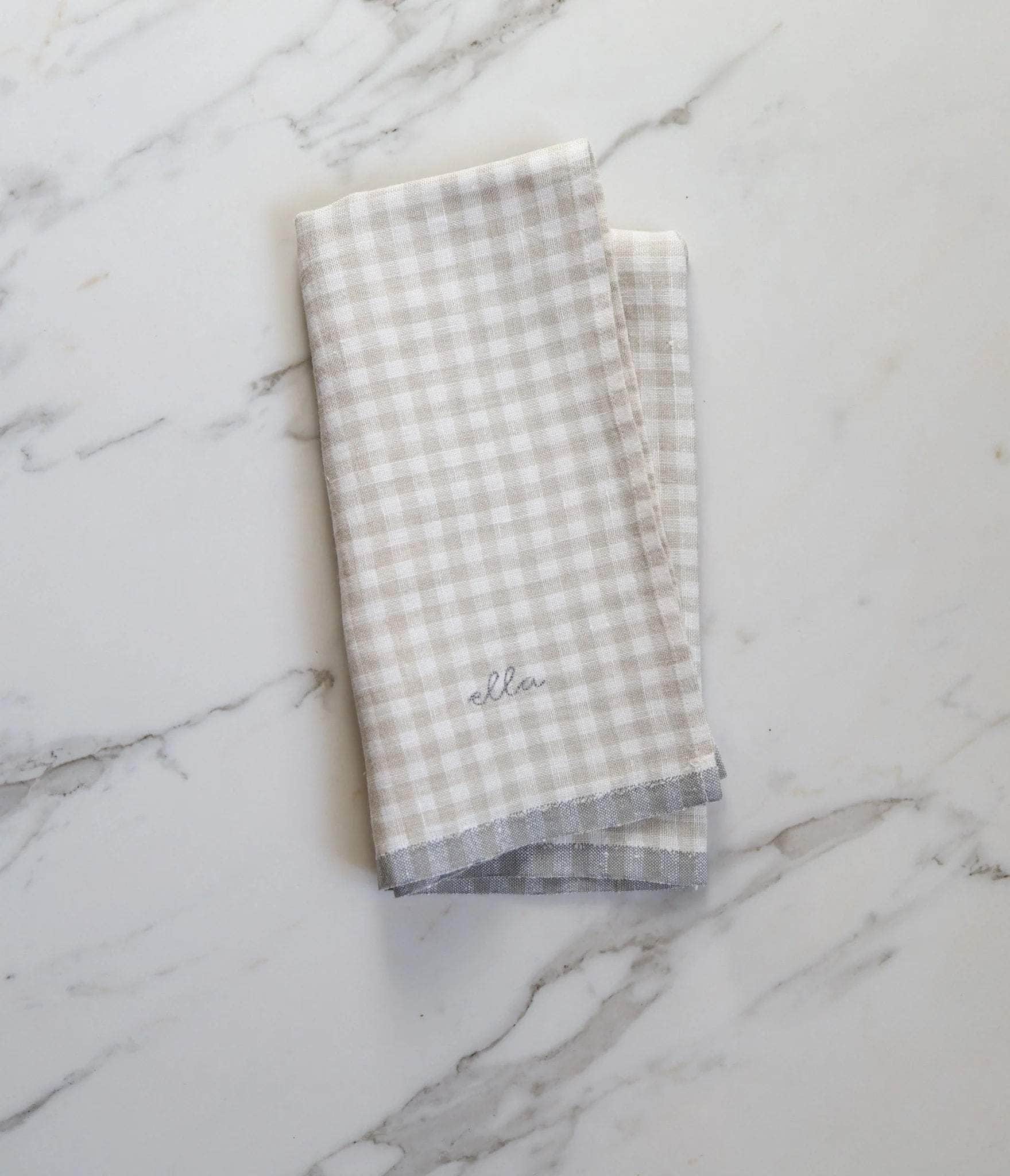 Gingham linen Napkin