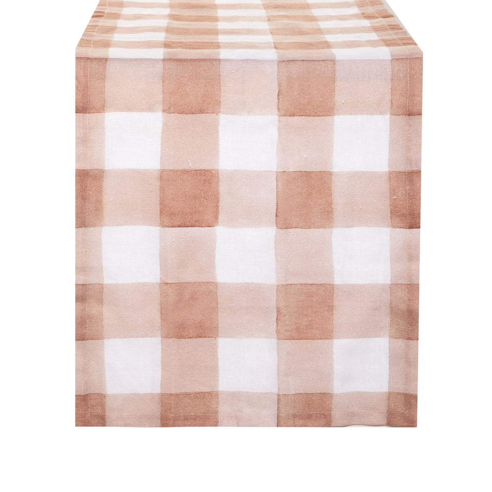 Pink Gingham Runner