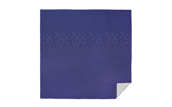 Modern Kantha Quilted Blanket - Blue