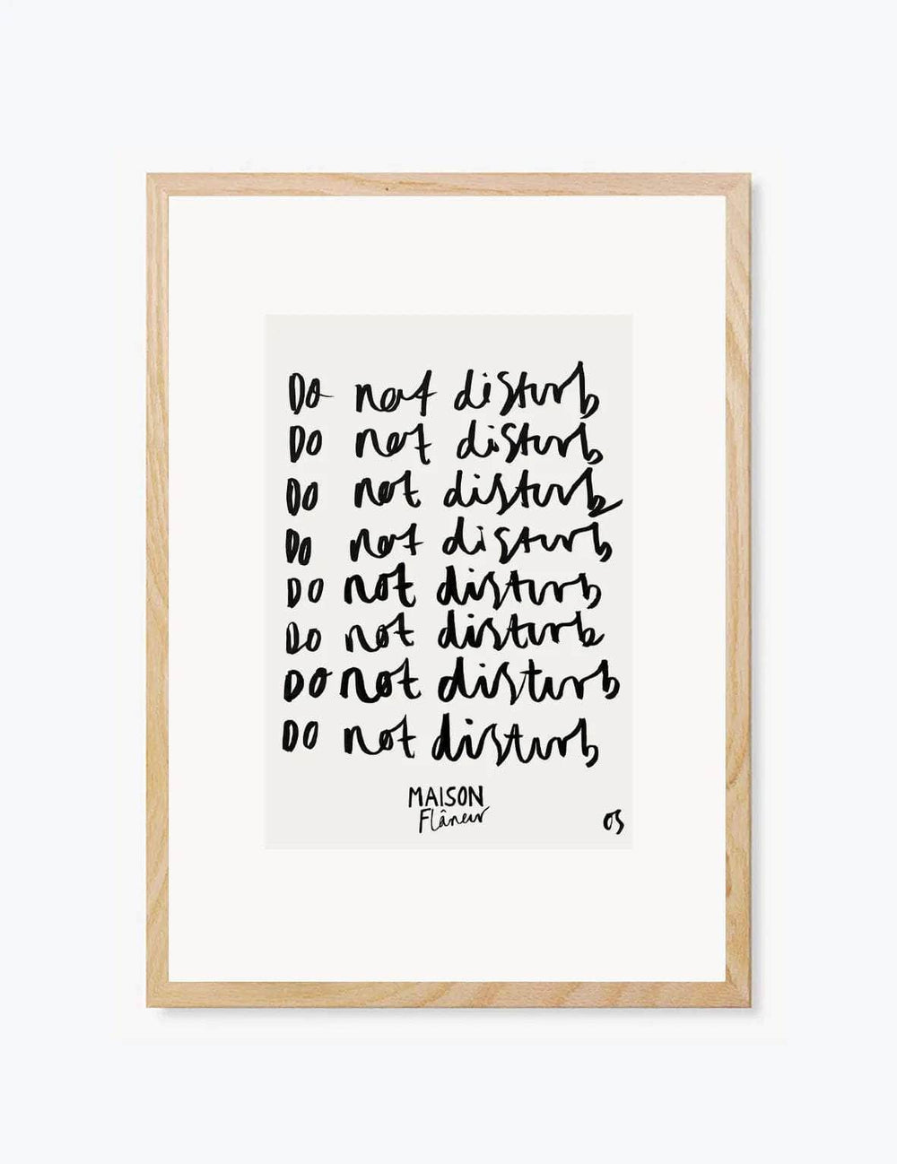 Maison Flâneur x Olivia Sewell Do Not Disturb | Wall Art Print