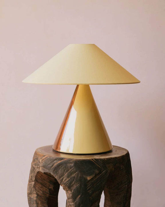 Caterina Toffee + Yellow Table Lamp