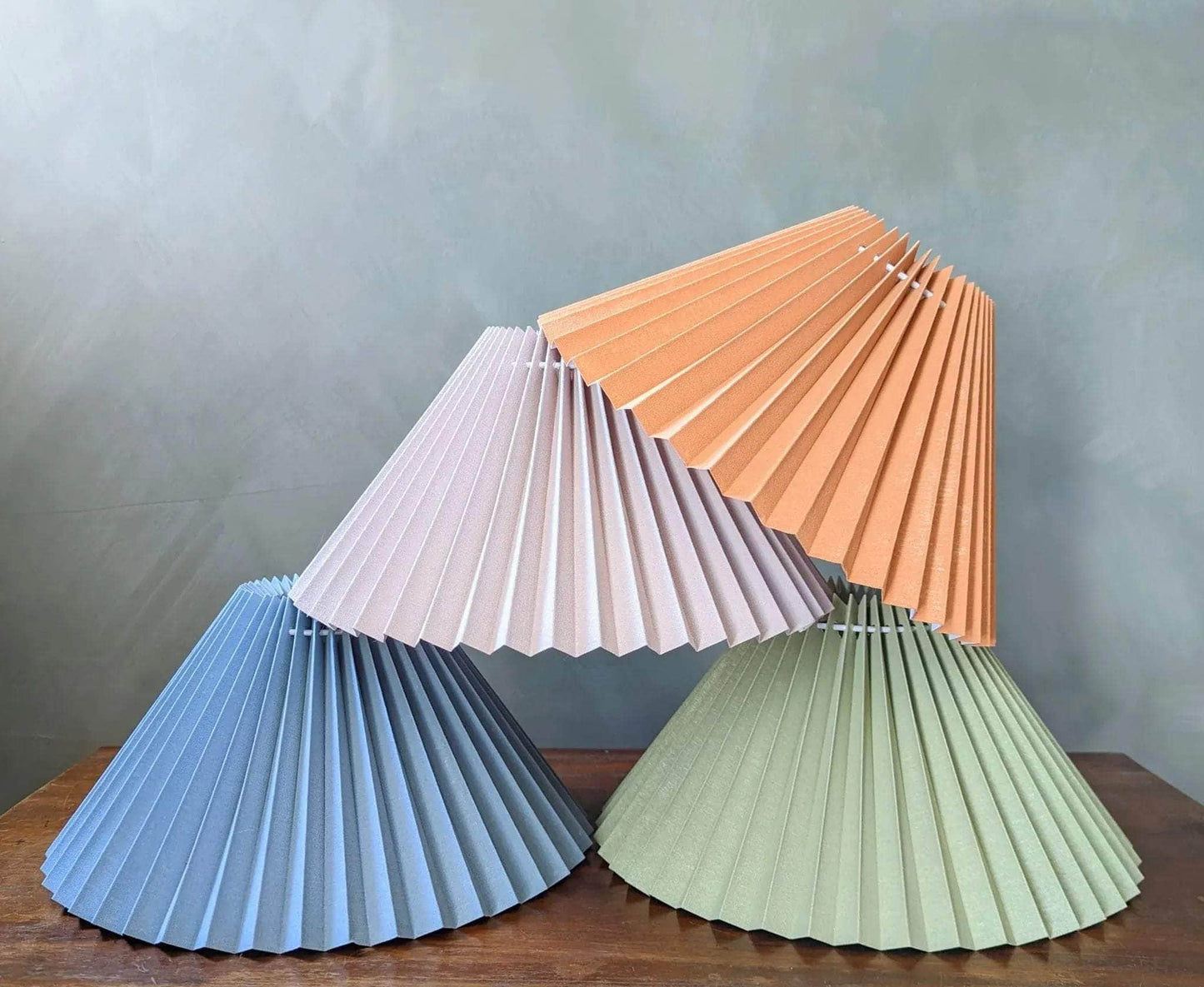 Pleated Shades (painted with Edward Bulmer Natural Paints)