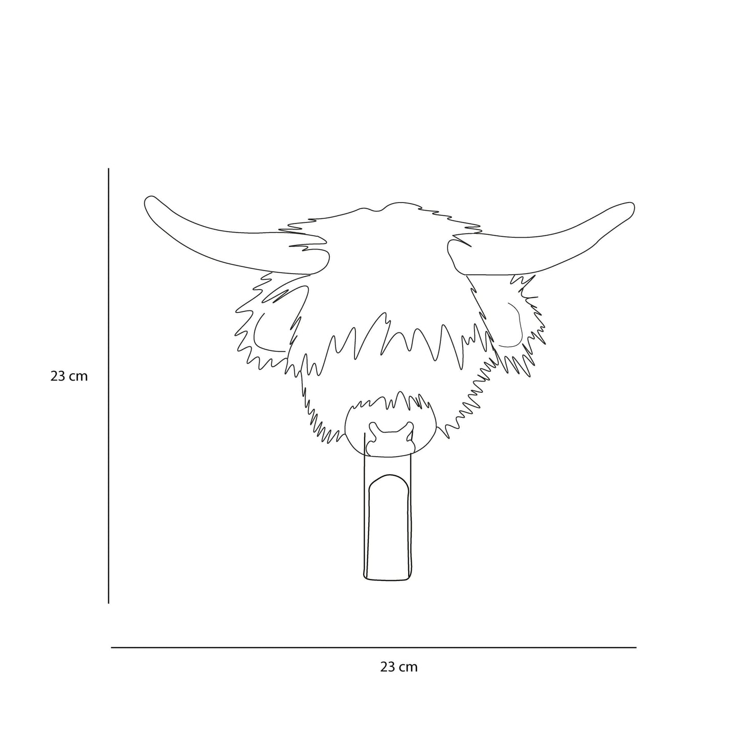 Highland Cow Coat Hanger