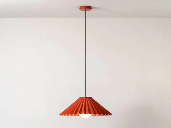 The Pleat pendant ceiling light- Houseof x Emma Gurner
