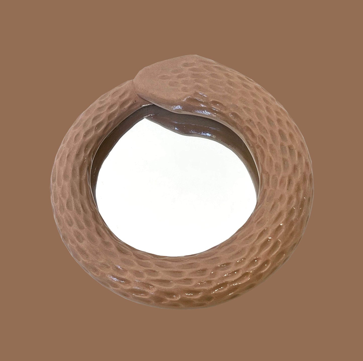 Snake Mirror - Beige