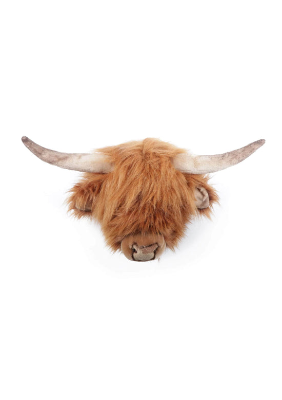 Nicolas the Highland Cow Wall Mounted Plush Head