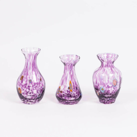 Amethyst Bud Vases