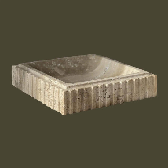 Athens Catch: Large Bowl in Whipped Travertine