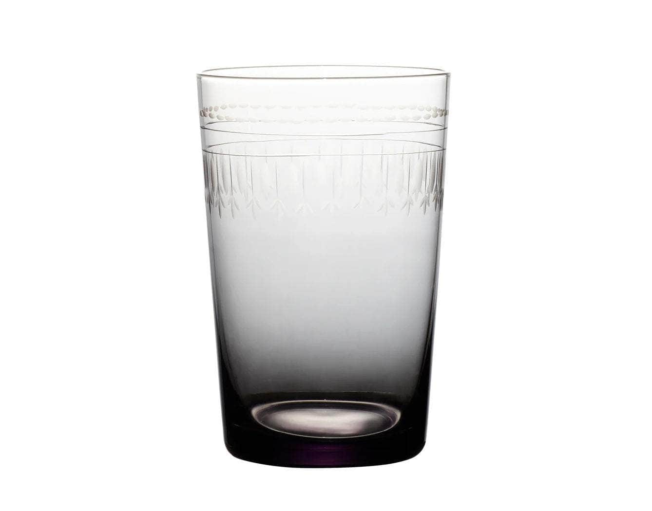 Smoky Crystal Tumblers with ovals design