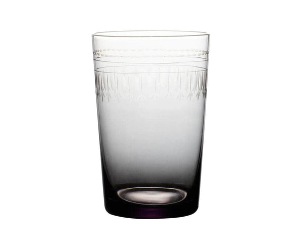 Smoky Crystal Tumblers with ovals design