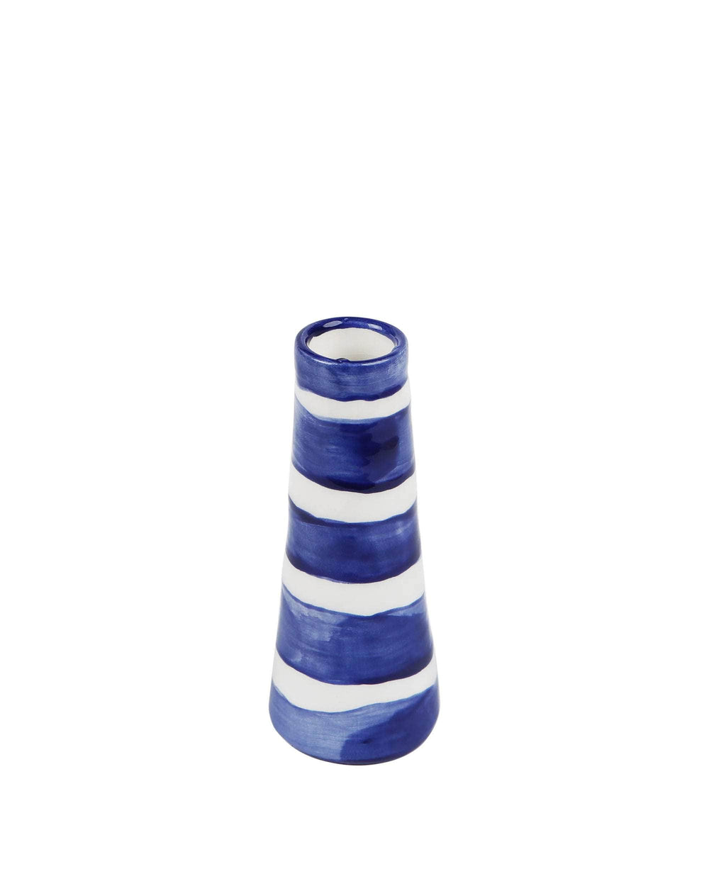 Aegean Blue Striped Vase