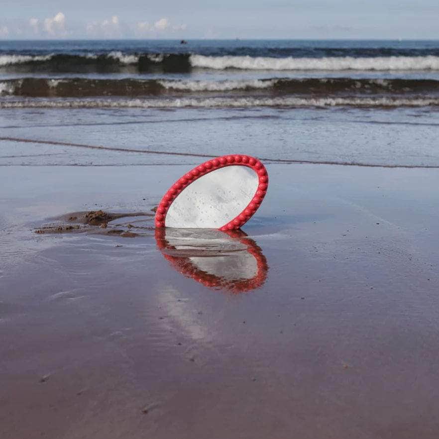 Painted Lacquered Oval Bobbin Mirror