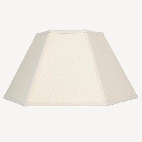Load image into Gallery viewer, Hexagon Linen Lampshade, Cream Trim - Large
