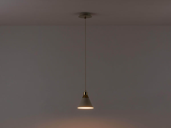Sand cone pendant ceiling light