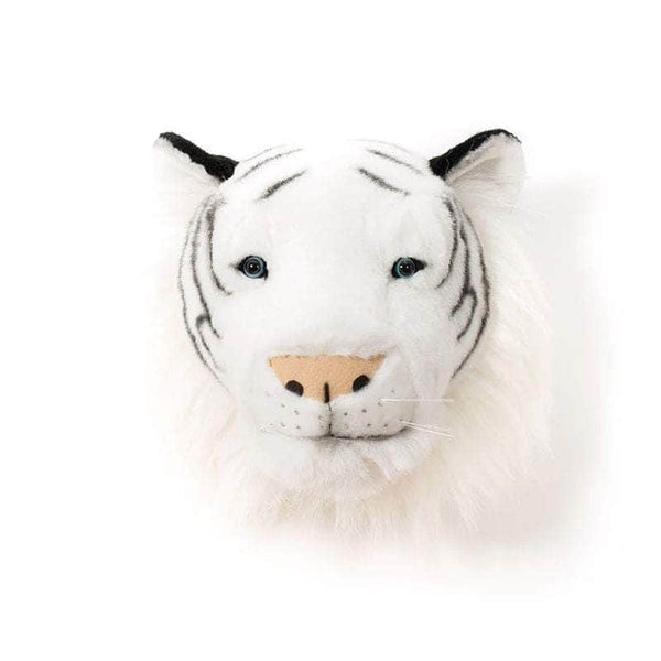 Albert the White Tiger Wall Mounted Plush Head
