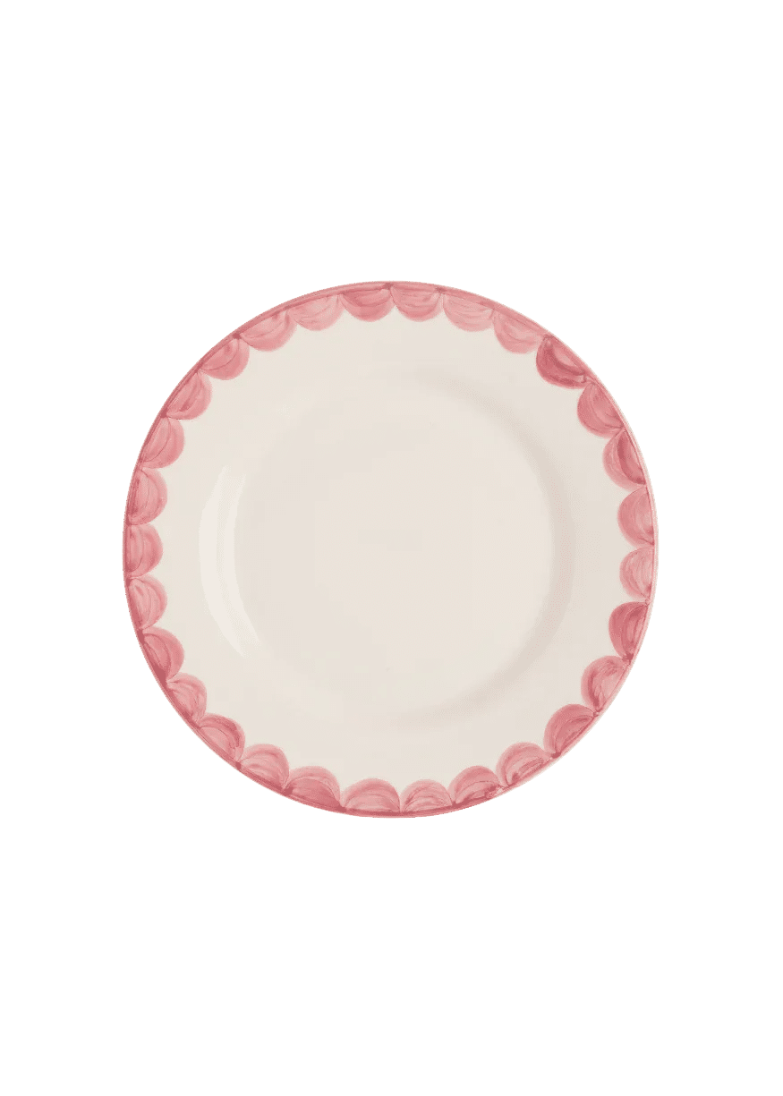 Pink Scallop Side Plate