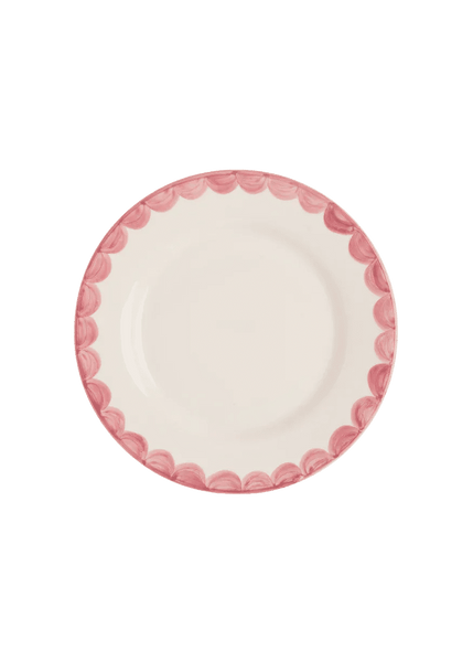 Pink Scallop Side Plate