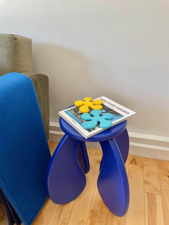 SPACE Side Table in Electric Blue