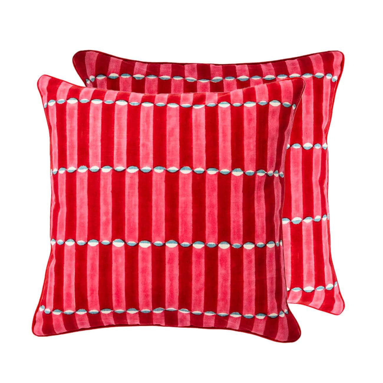 Piped Luna Pink Cushion