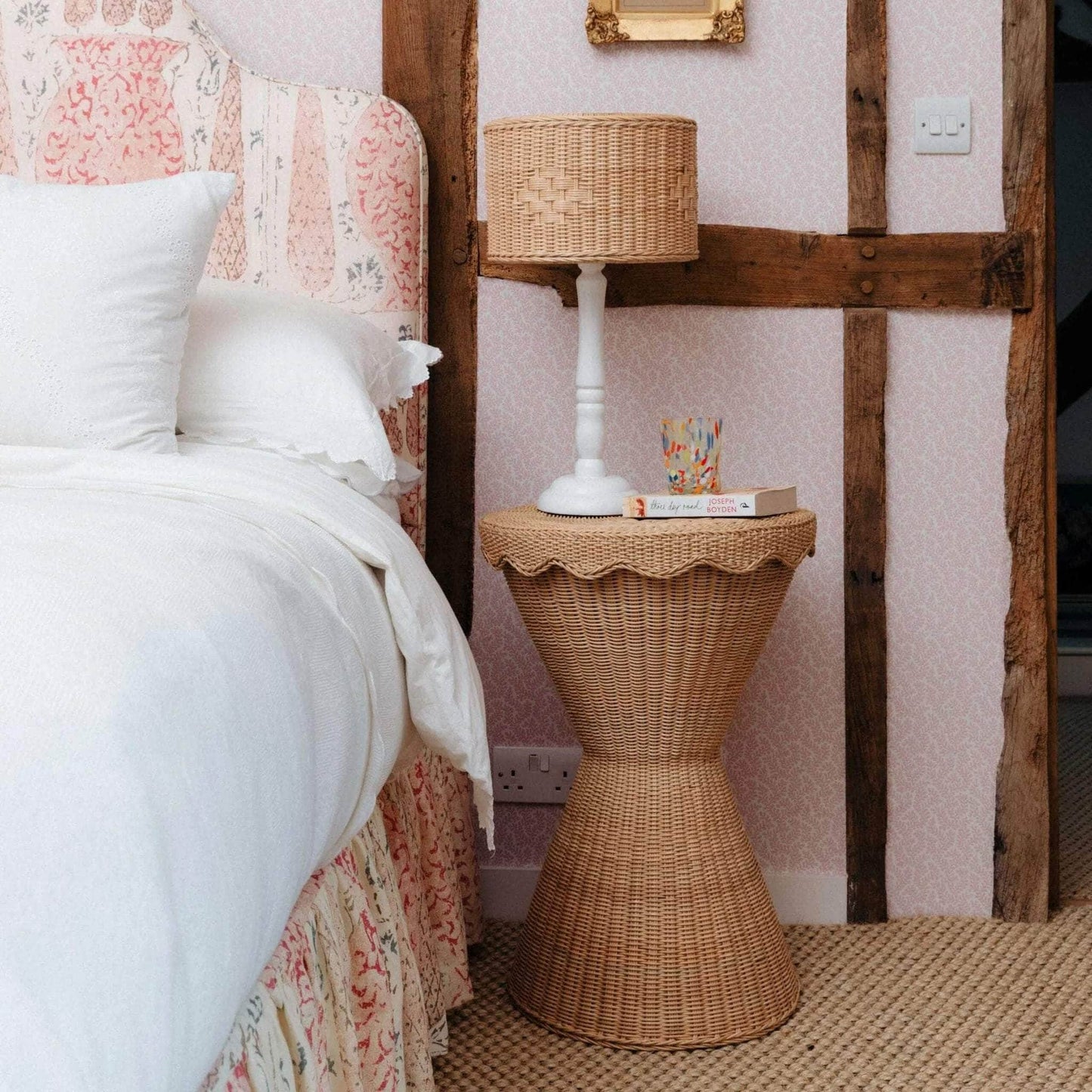 Damru Rattan Side Table