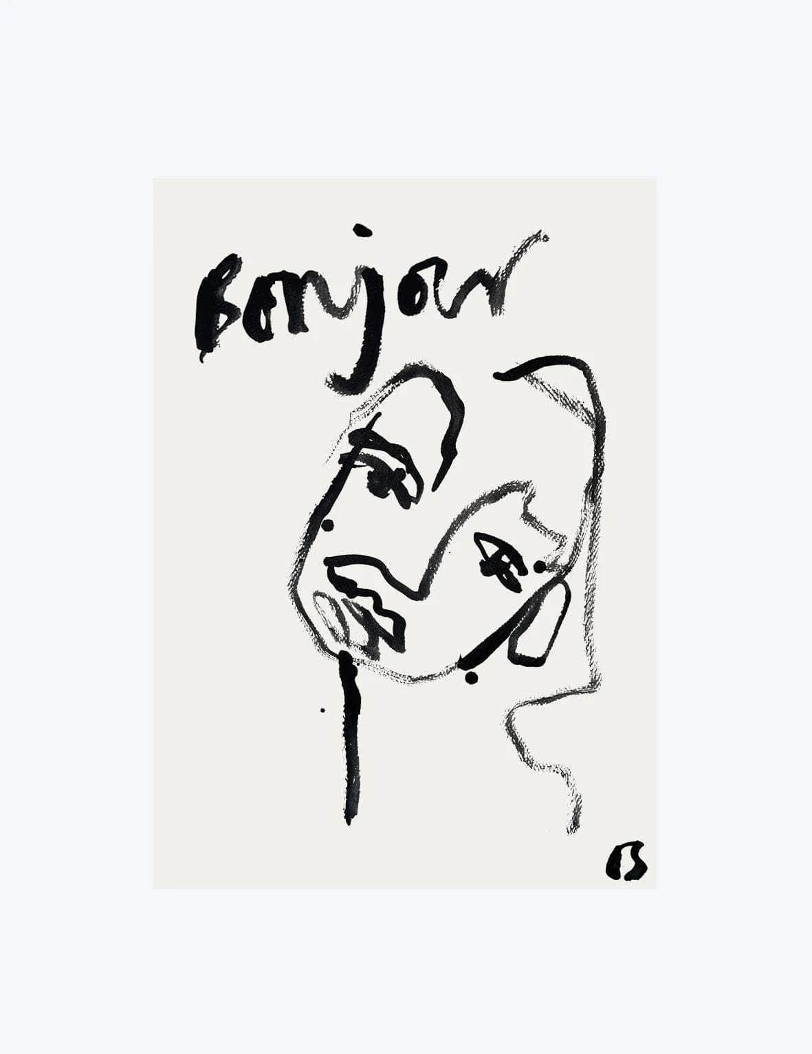 Bonjour | Wall Art Print