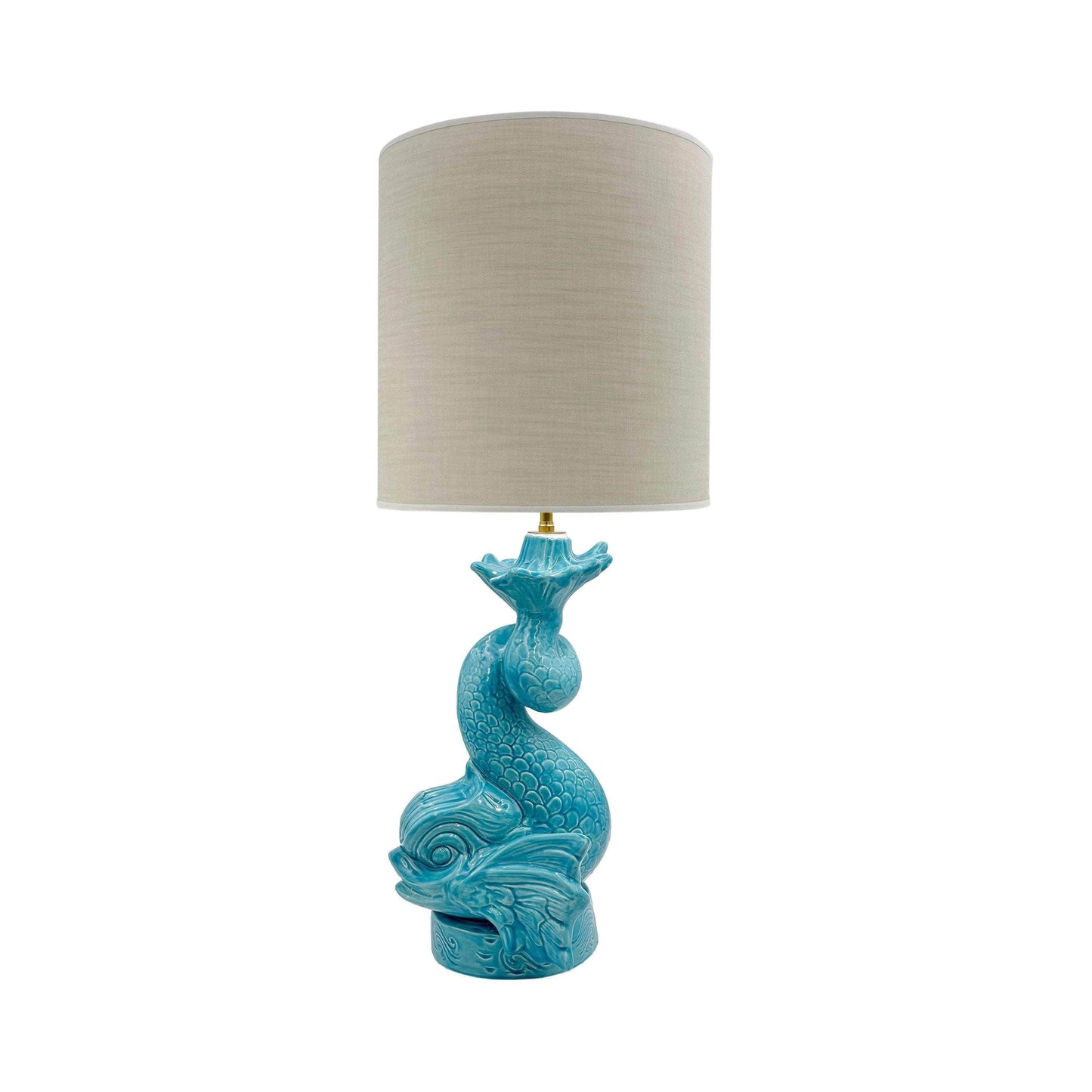 Dolphin Lamp in Turquoise