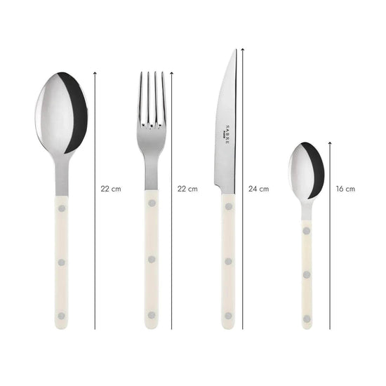Bistrot 24 pc Cutlery Set | Ivory