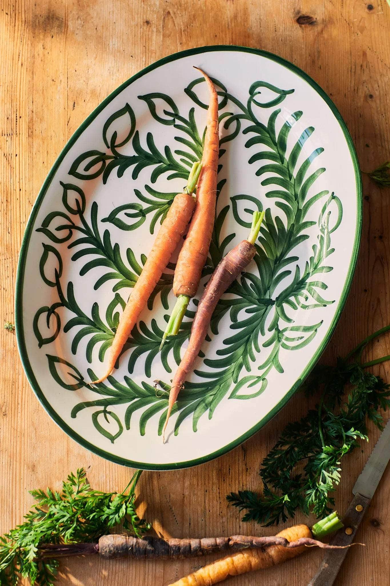 Large Green Vina Platter