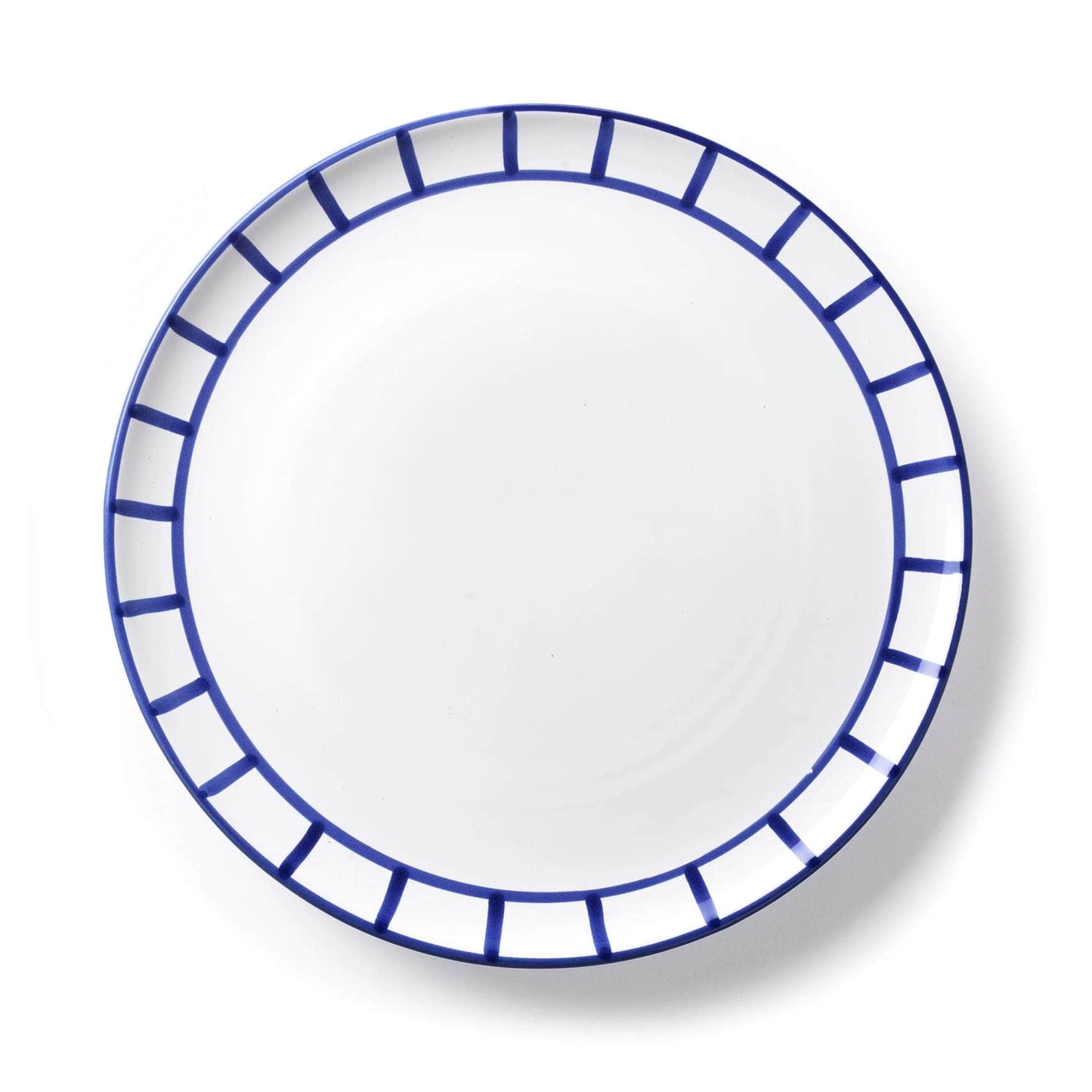 Dinner Plate - Royal Blue Fence