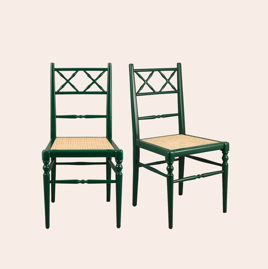 Pair of Chiara Dining Chairs, Forest