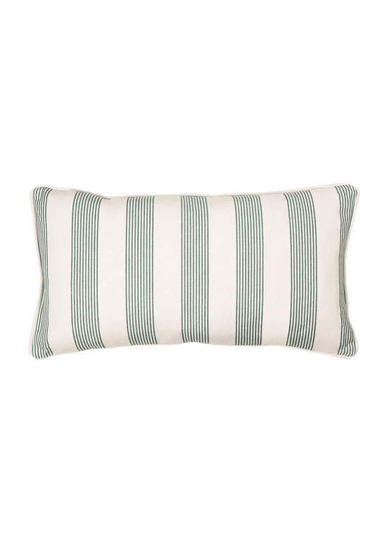 Load image into Gallery viewer, Park Green Stripe Small Lumbar Cushion
