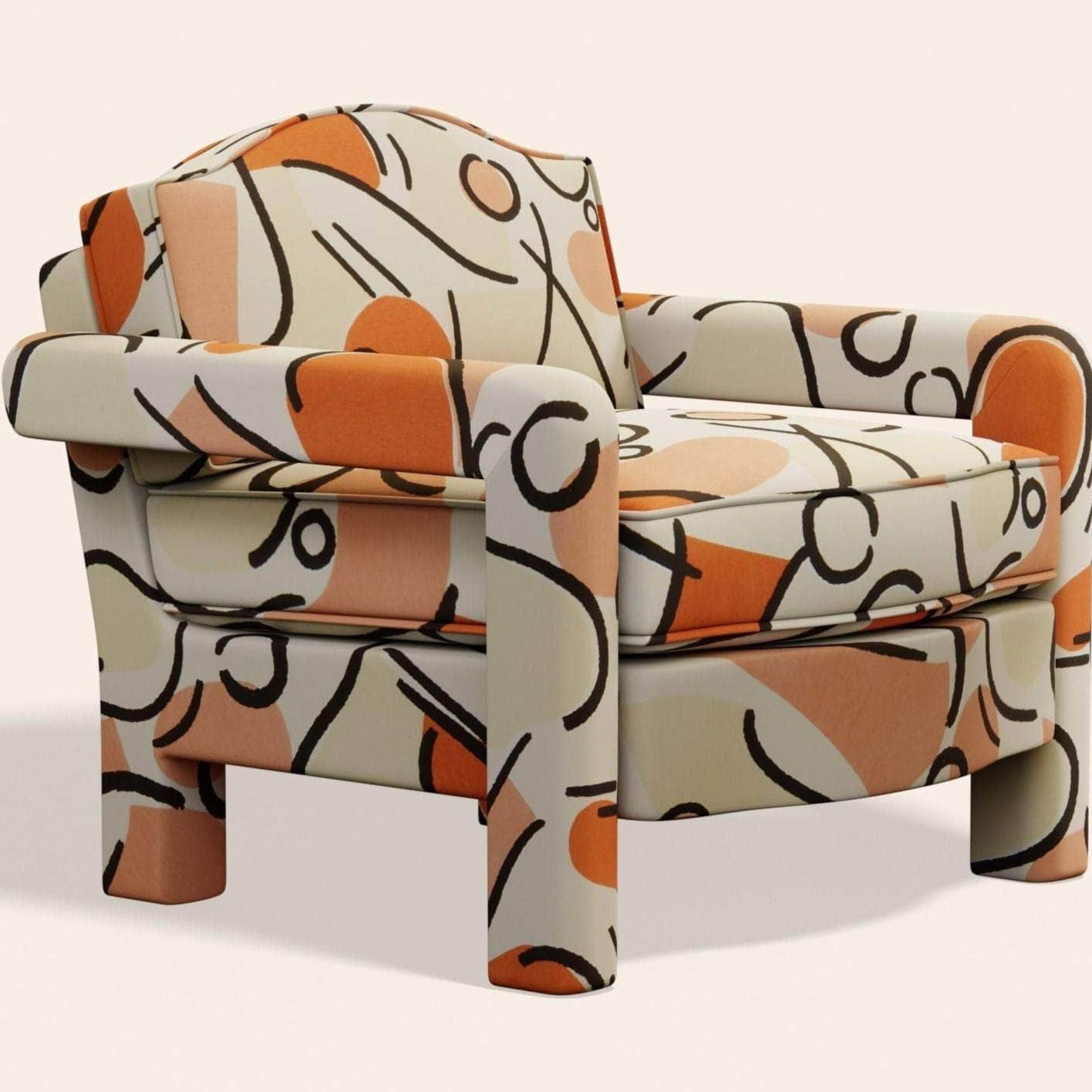 Elio Armchair, Tangerine